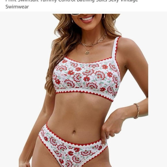 Women’s Seaform floral 2 piece high waisted bikini boho design. New - Picture 1 of 9